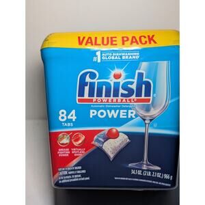 Finish Powerball Dishwasher Detergent Tabs 84 Count Value Pack New